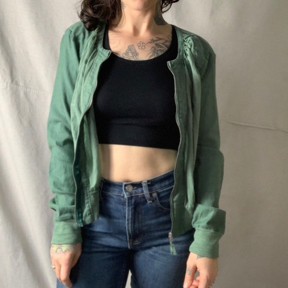 Anthro HEI HEI Hilltop Lightweight Bomber Jacket S - Picture 5 of 11